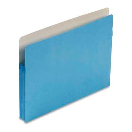 Smead Smead 1-3/4" Accordion Expansion Colored File Pocket, Straight Tab, Letter, Blue 73215